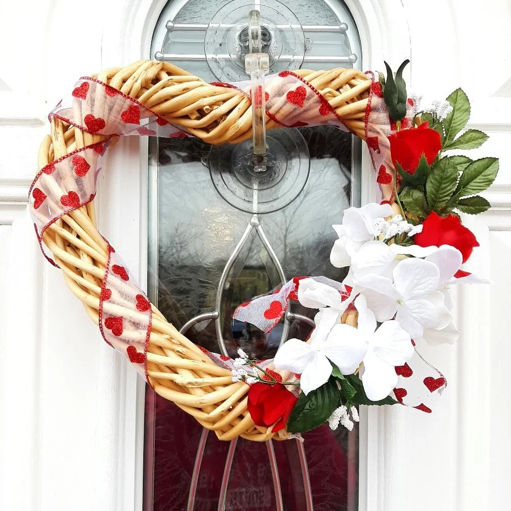 Handcrafted Natural Vine Heart Wreath